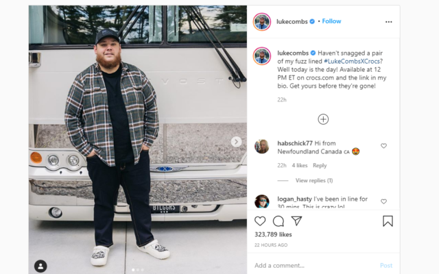 Luke Combs Christmas Crocs Might Get You Back in Crocs for Winter