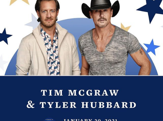 Tim McGraw, Tyler Hubbard To Perform At Inauguration Event