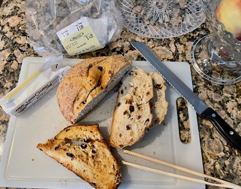 Saint Patrick’s Day SAFETY WARNING:  Don’t Touch the Molten Lava – Top O’ the Irish Soda Bread!