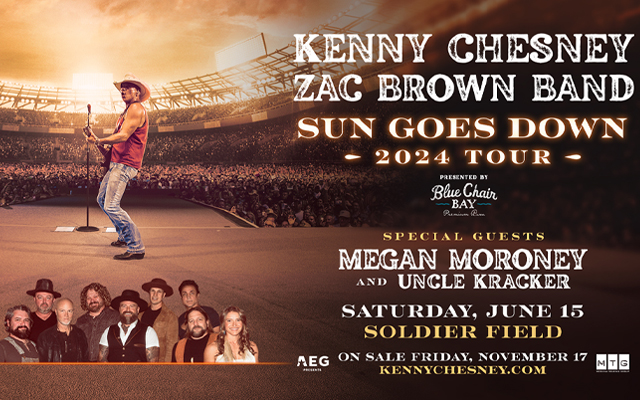 Kenny Chesney Announces 2024 Tour with Zac Brown Band – Win Tickets with 98.3 WCCQ!